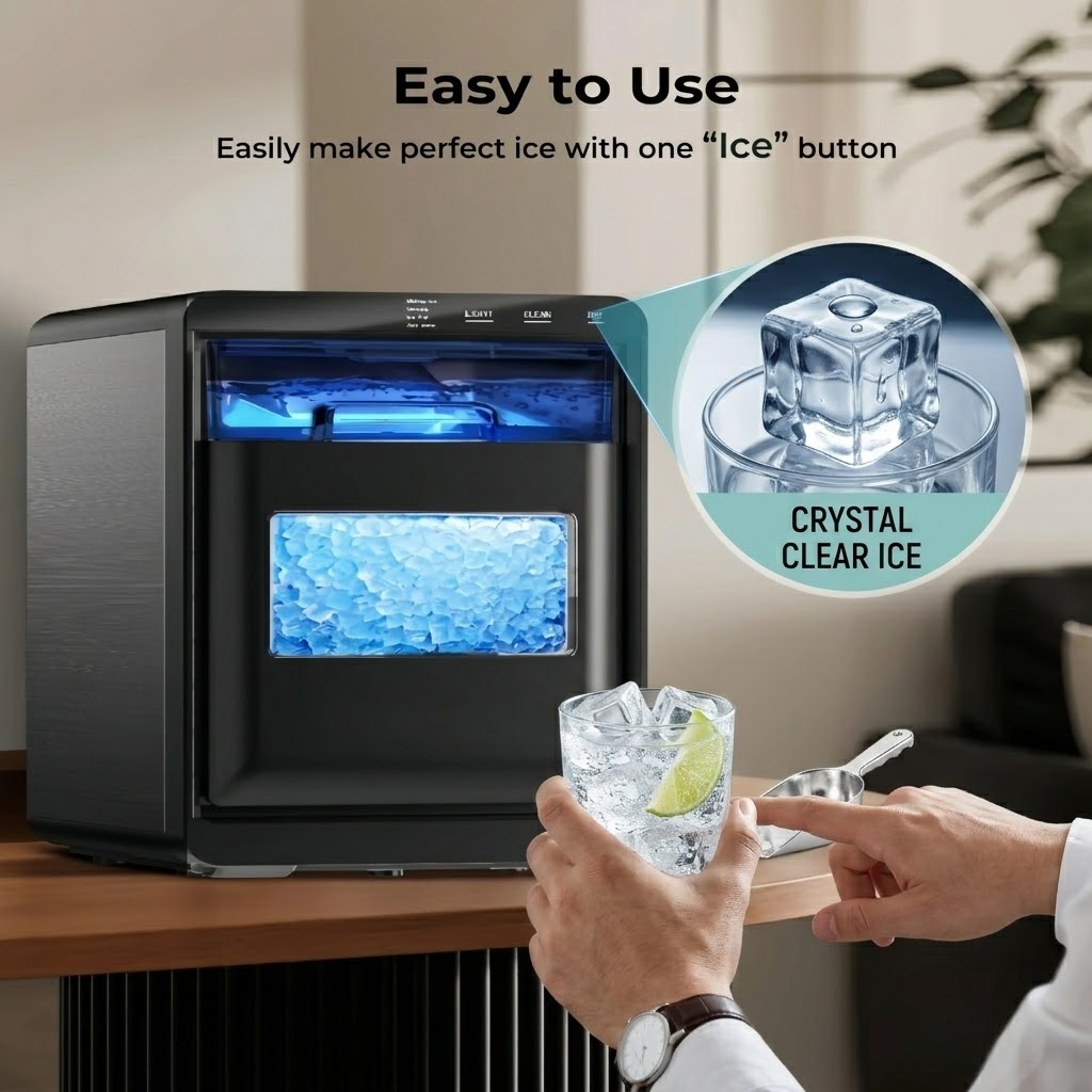 Viral "Good Ice" Nugget Maker | 40Lbs/Day Pellet Ice