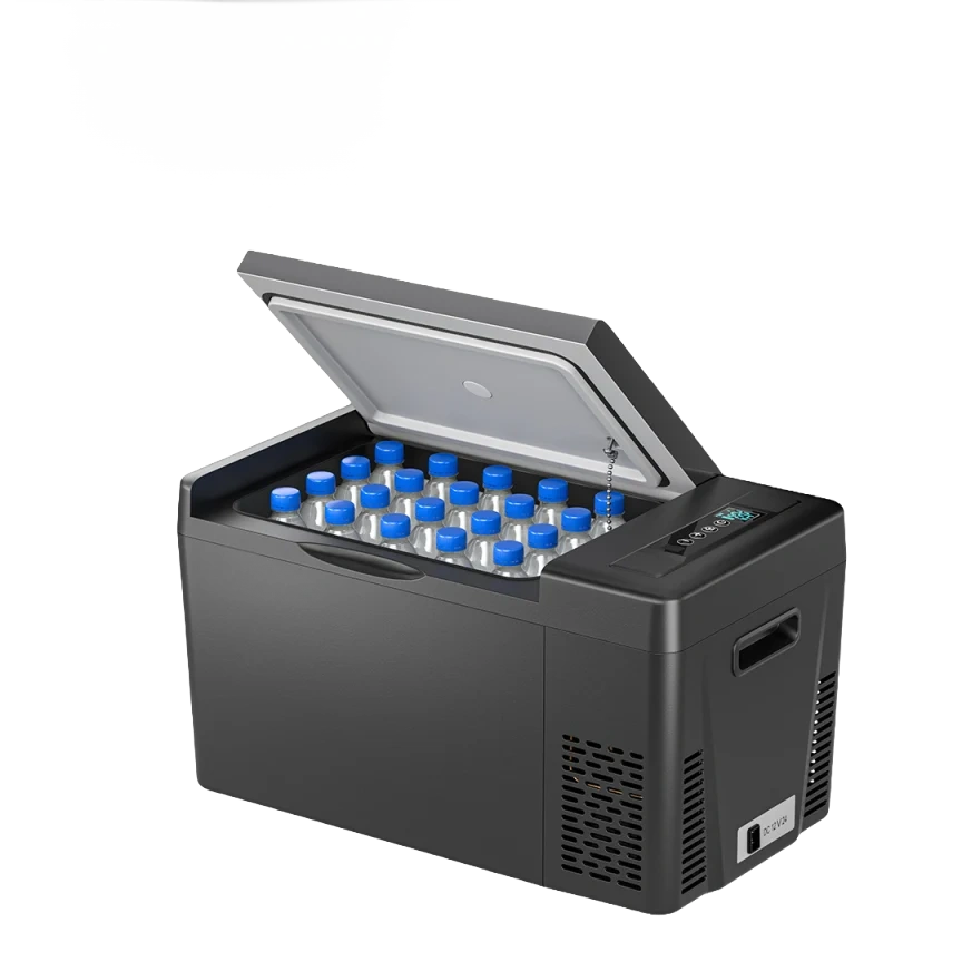 12V 23 Quart Portable Fridge Black For Travel
