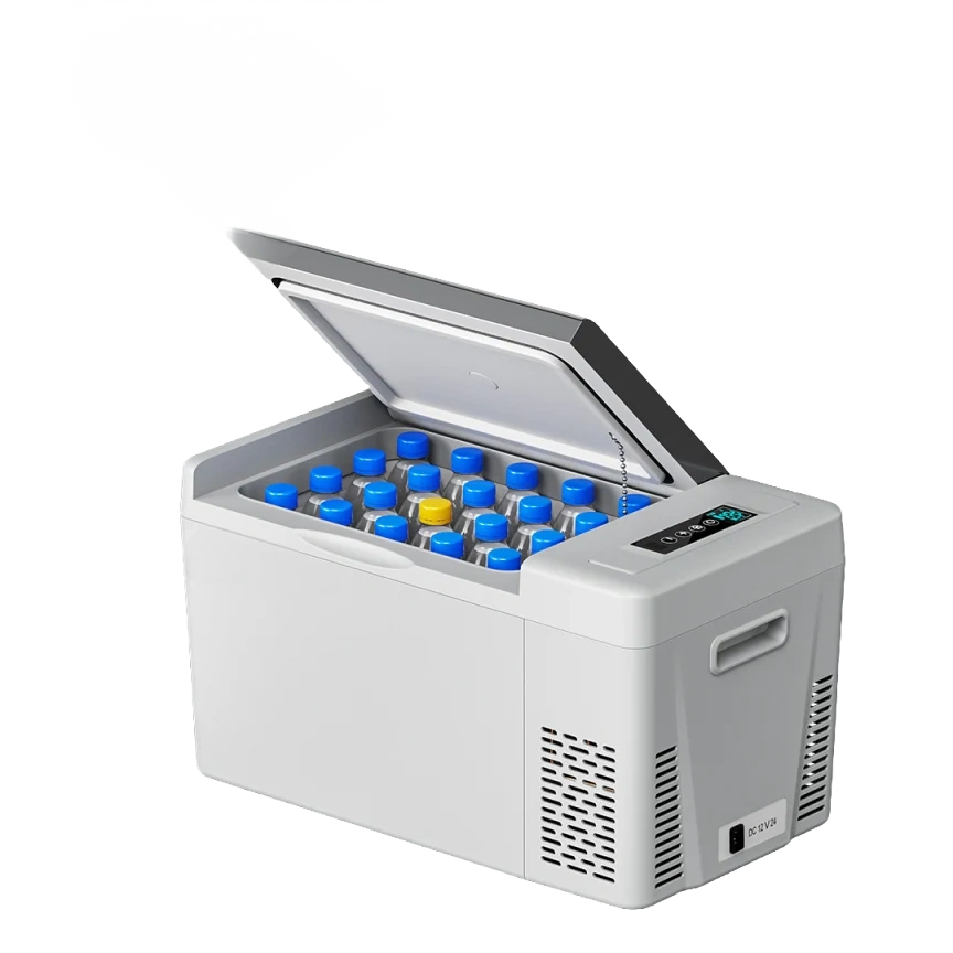 12V 23 Quart Portable Fridge Black For Travel