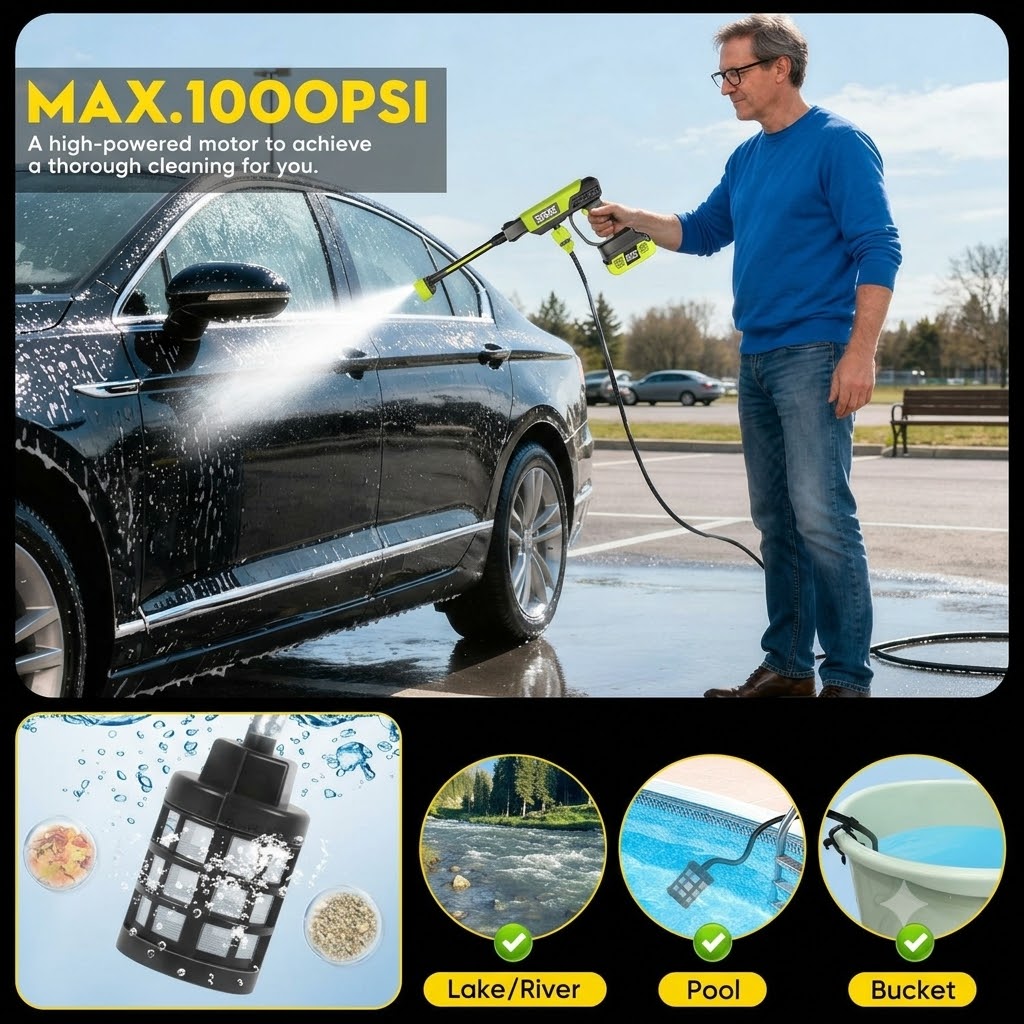 Cordless High-Pressure Washer