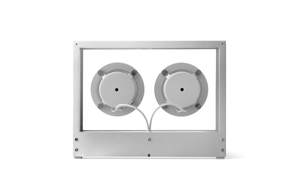 Transparent Speaker Timeless Aluminium and Tempered Glass Design - Bluetooth and Cable