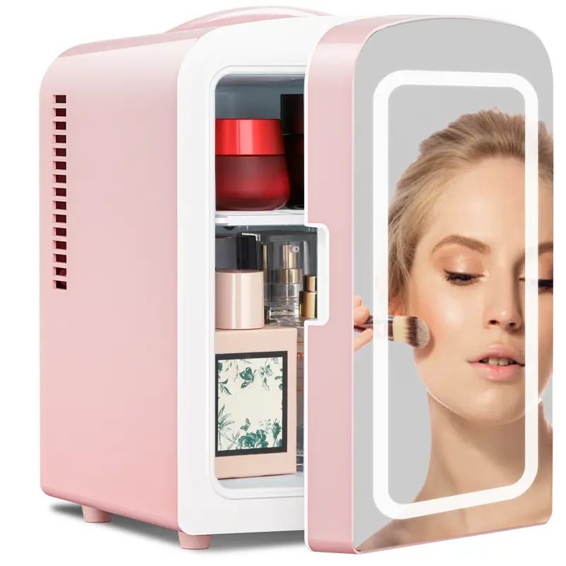 Premium 2-in-1 Mini Fridge | Skincare, Cosmetics & Beverage Cooler