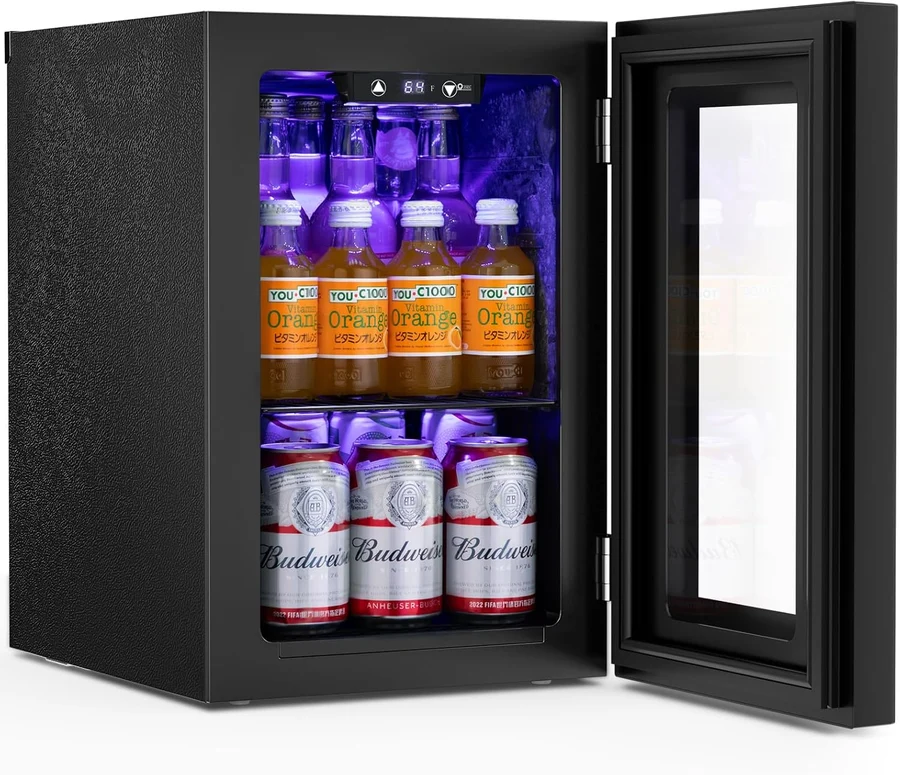 Premium 2-in-1 Mini Fridge | Skincare, Cosmetics & Beverage Cooler