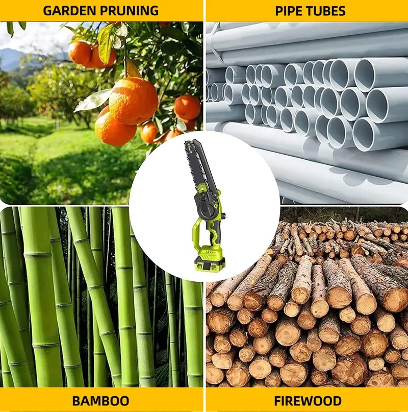 2-in-1 Cordless Pole Saw & 6 inch Mini Chainsaw