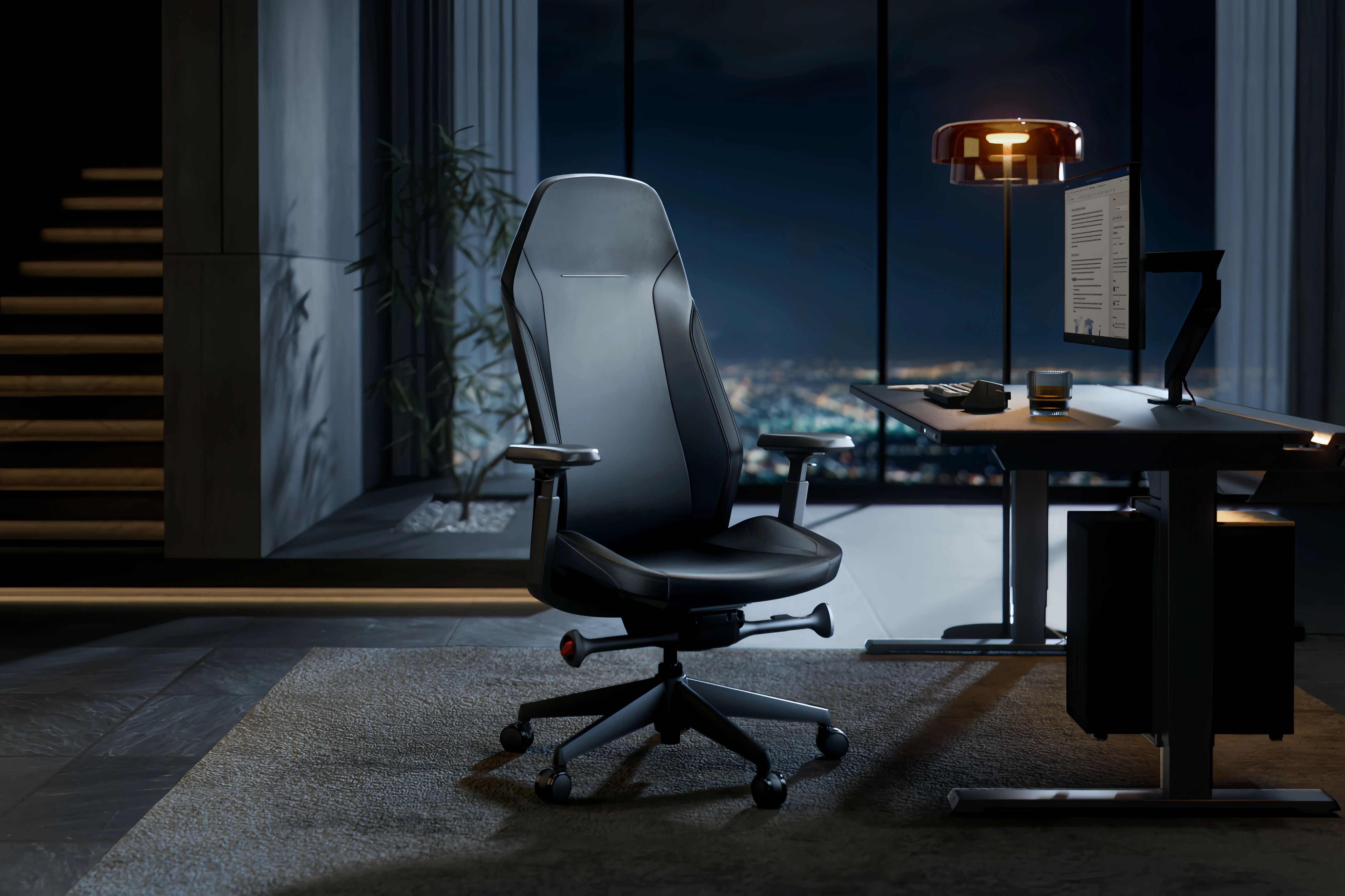 Ergonomic Office Chair - Minimalist Aesthetic WFH Desk Chair for Maximum Productivity