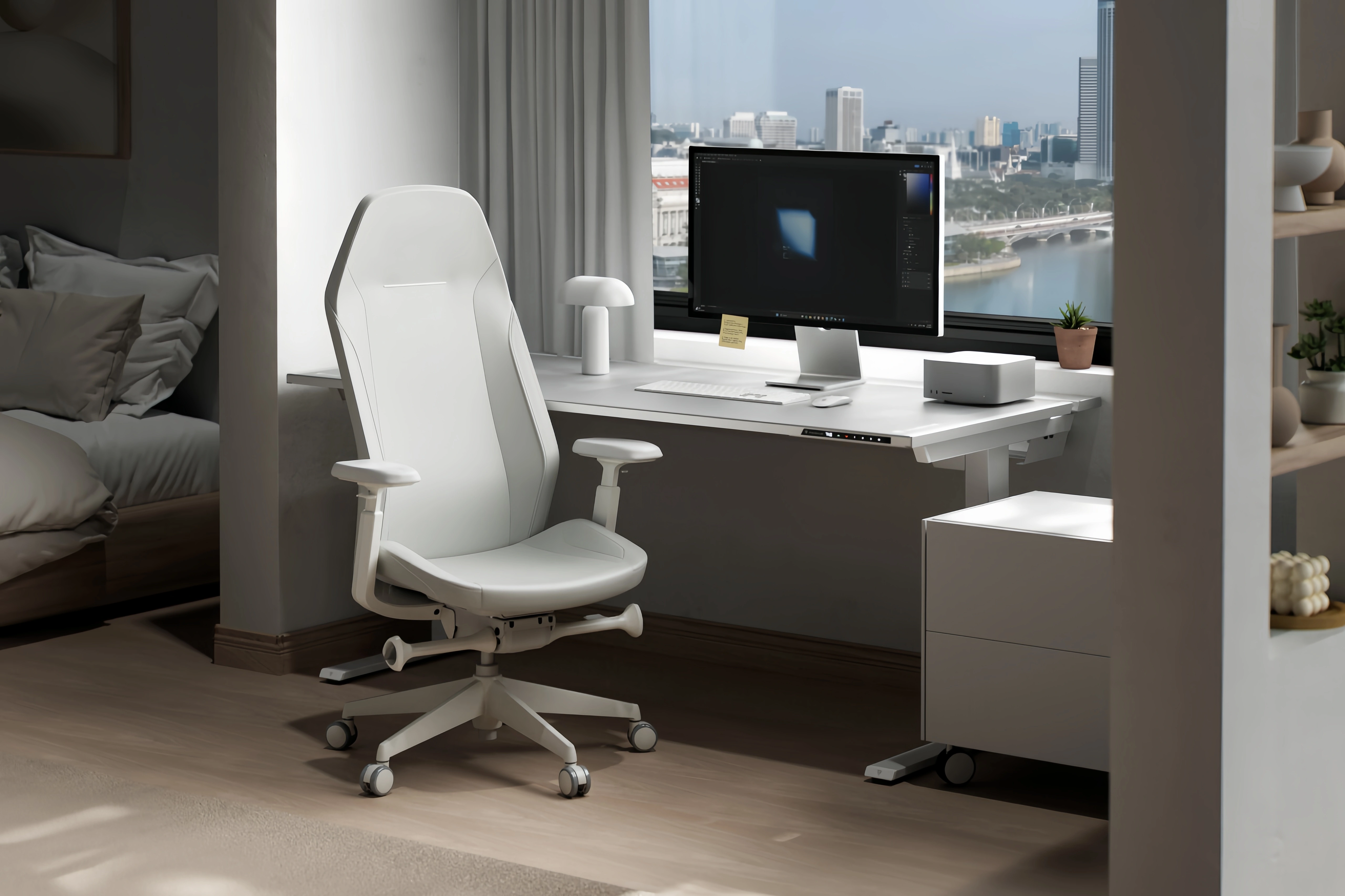 Ergonomic Office Chair - Minimalist Aesthetic WFH Desk Chair for Maximum Productivity