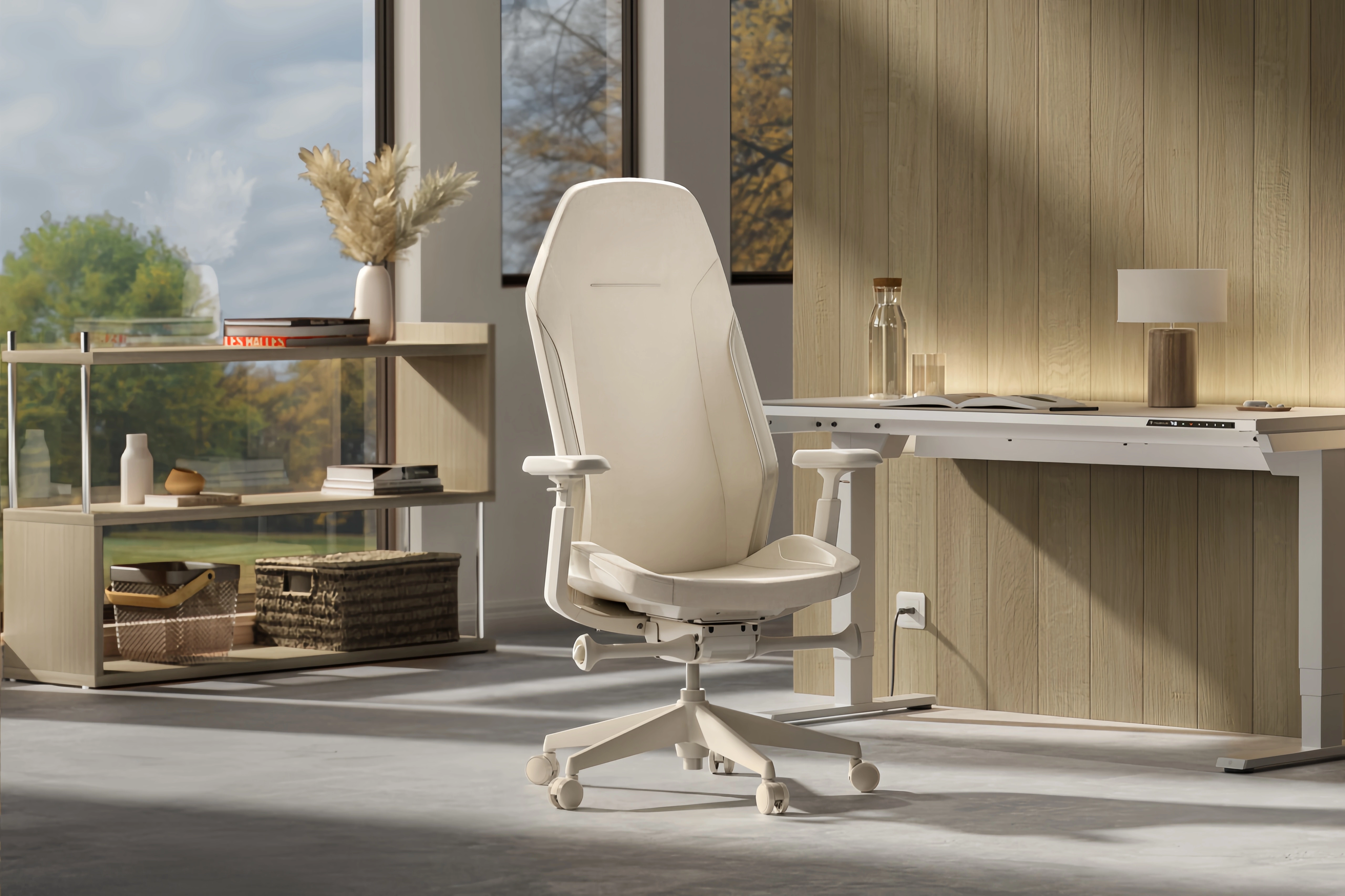 Ergonomic Office Chair - Minimalist Aesthetic WFH Desk Chair for Maximum Productivity
