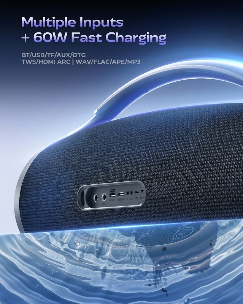 🔥Portable Bluetooth speaker, equipped with a mixer, purchased today with two complimentary microphones🔥
