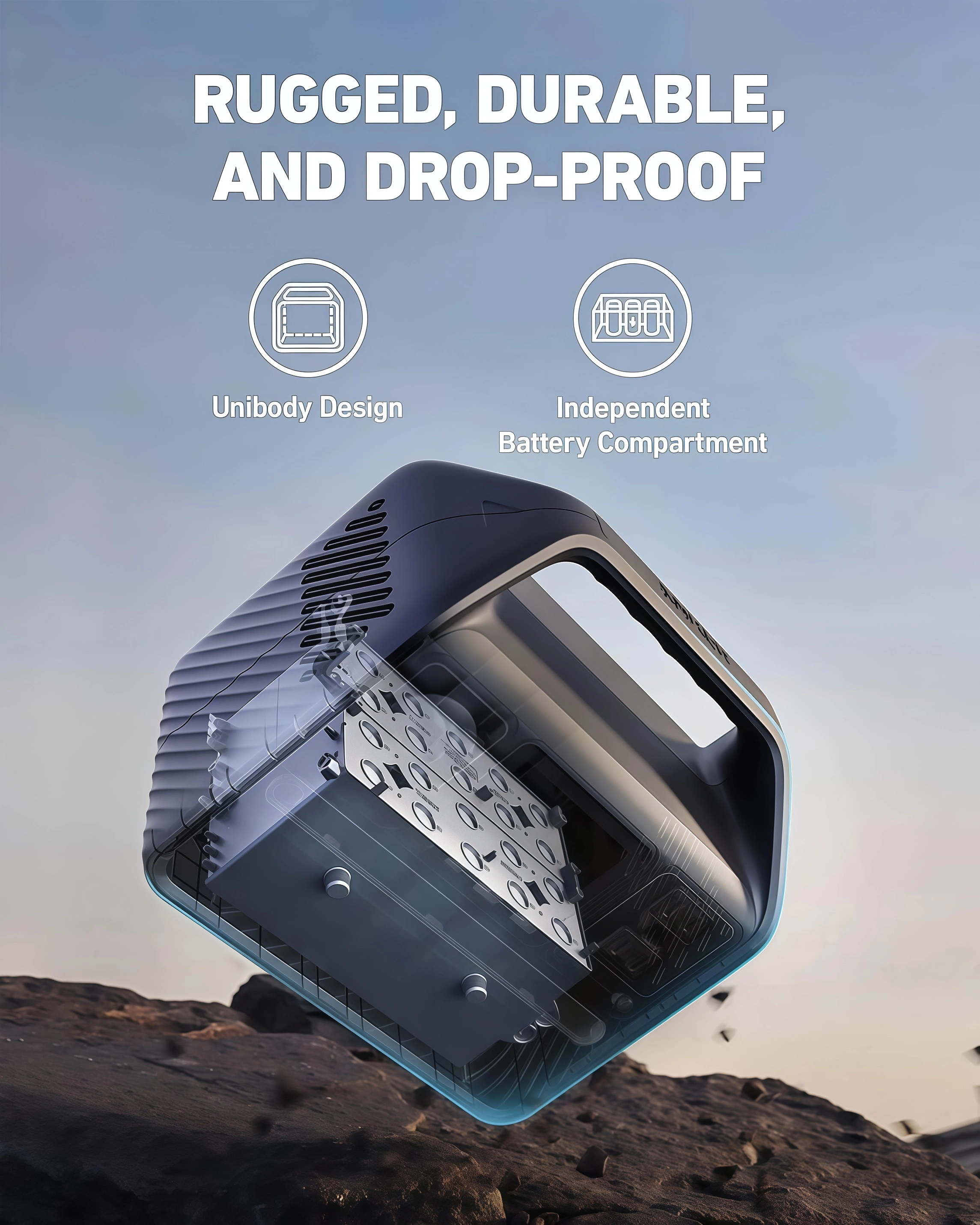Portable outdoor power supply - 256Wh | 200W