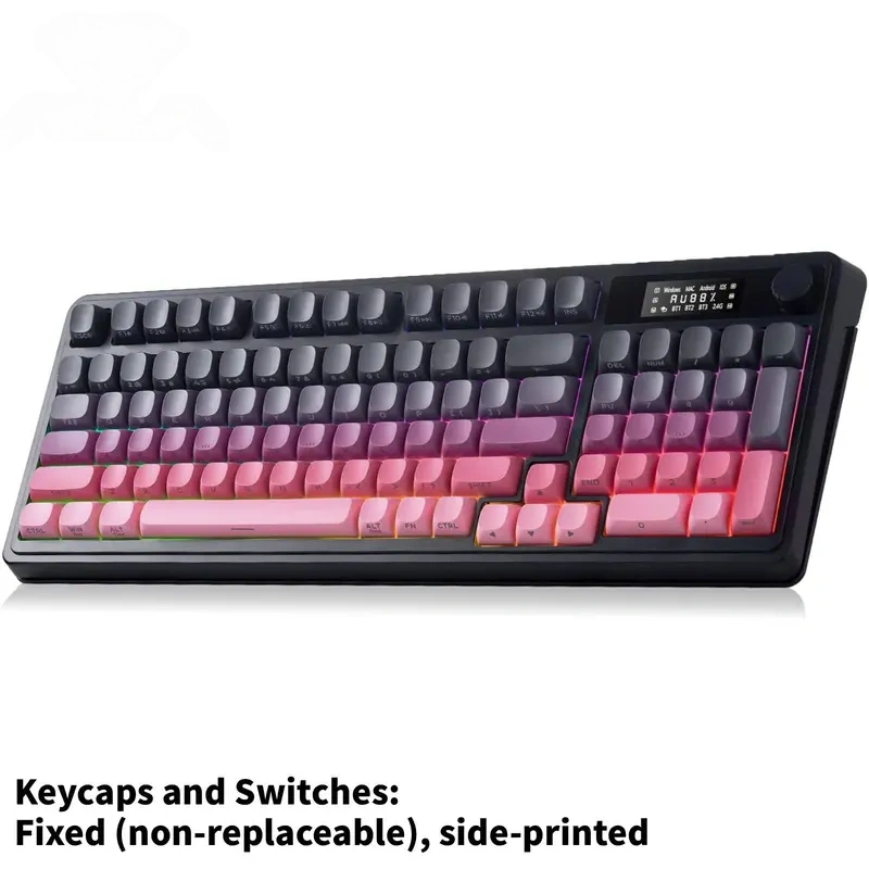 AULA S99 Tri-Mode RGB Gaming Keyboard - Creamy Retro Design
