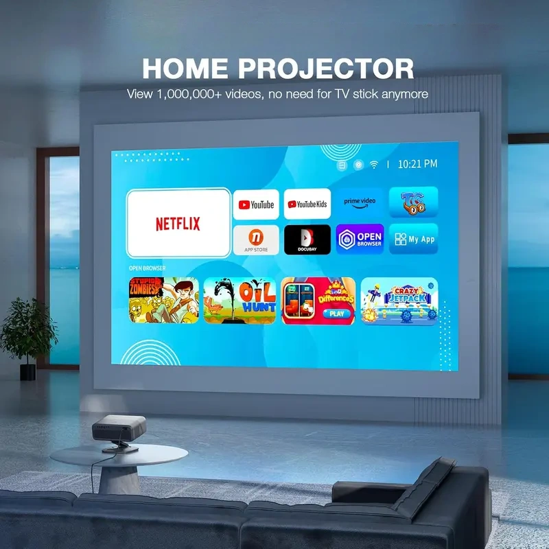 Premium 4K Smart Projector with Instant TOF Auto Focus