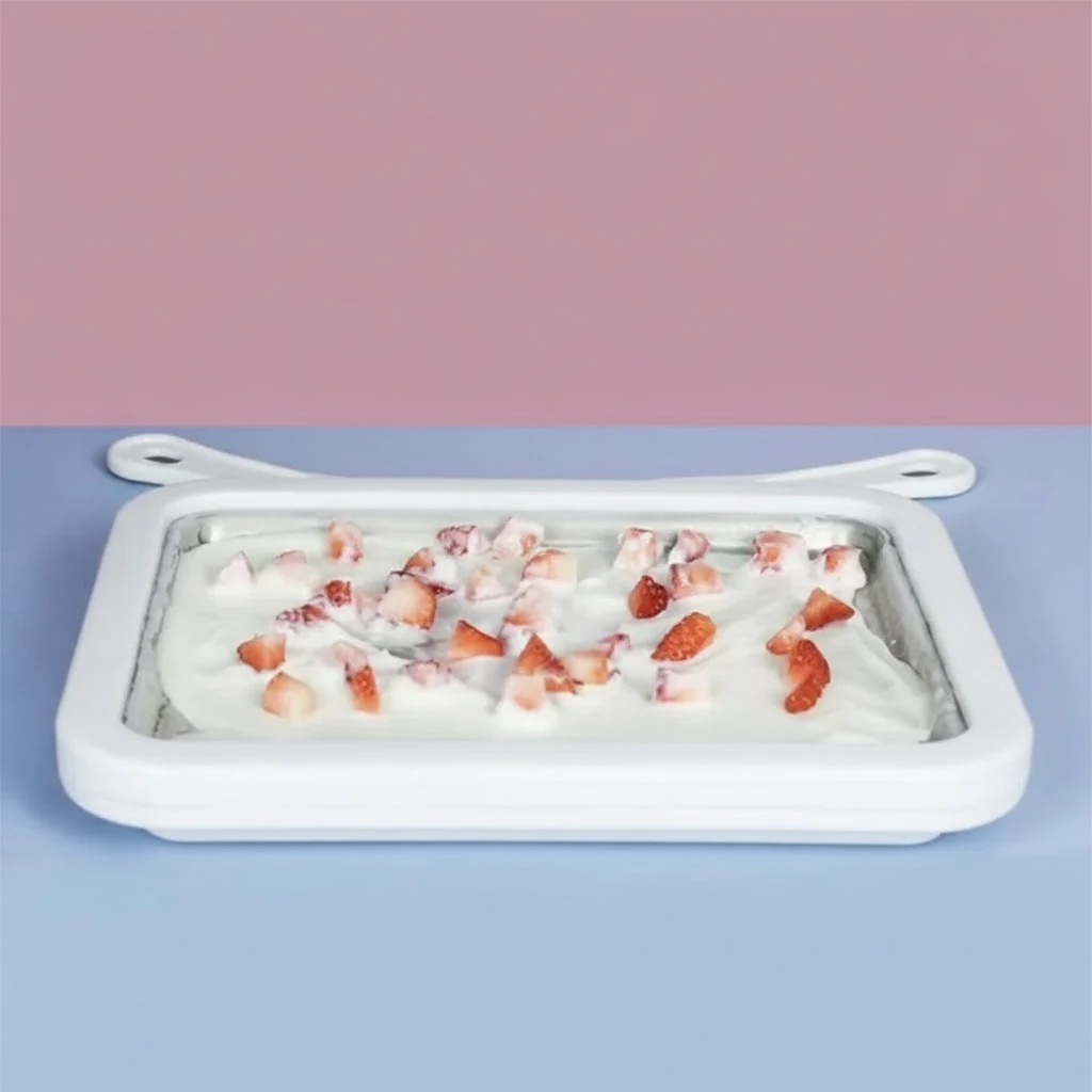 🍦 Achieve "Rolled Ice Cream" Freedom at Home! Magic DIY Ice Cream Pan