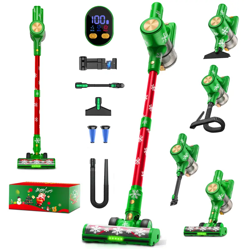 VICEASE Cordless Vacuum Cleaner - 450W, 33Kpa, LED Display
