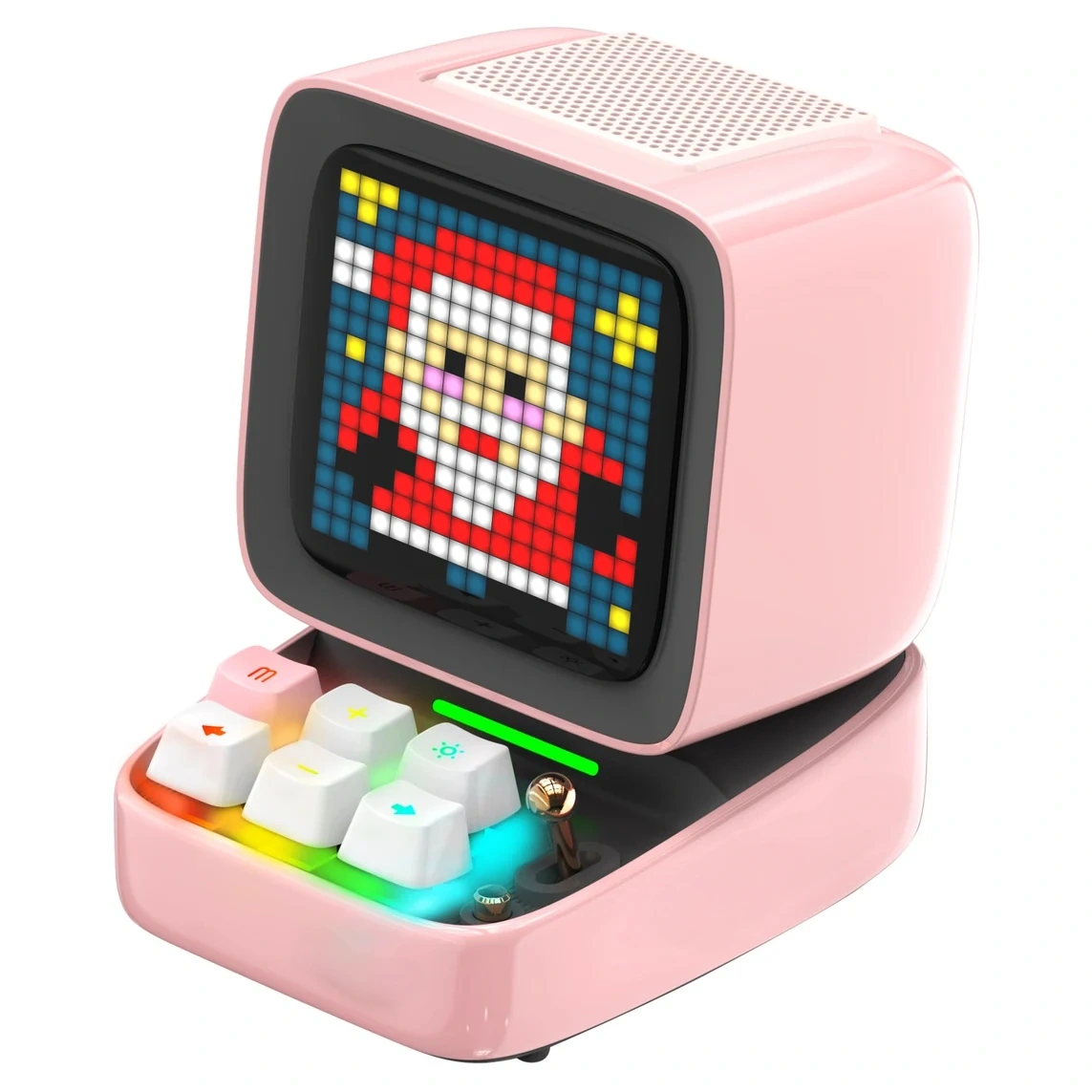 Retro Pixel Art Game Bluetooth Speaker with 16X16 LED App Controlled Front Screen