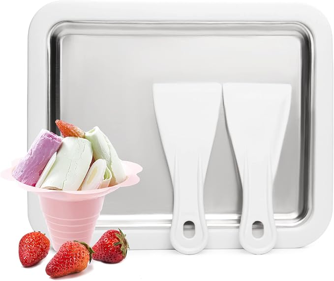 🍦 Achieve "Rolled Ice Cream" Freedom at Home! Magic DIY Ice Cream Pan