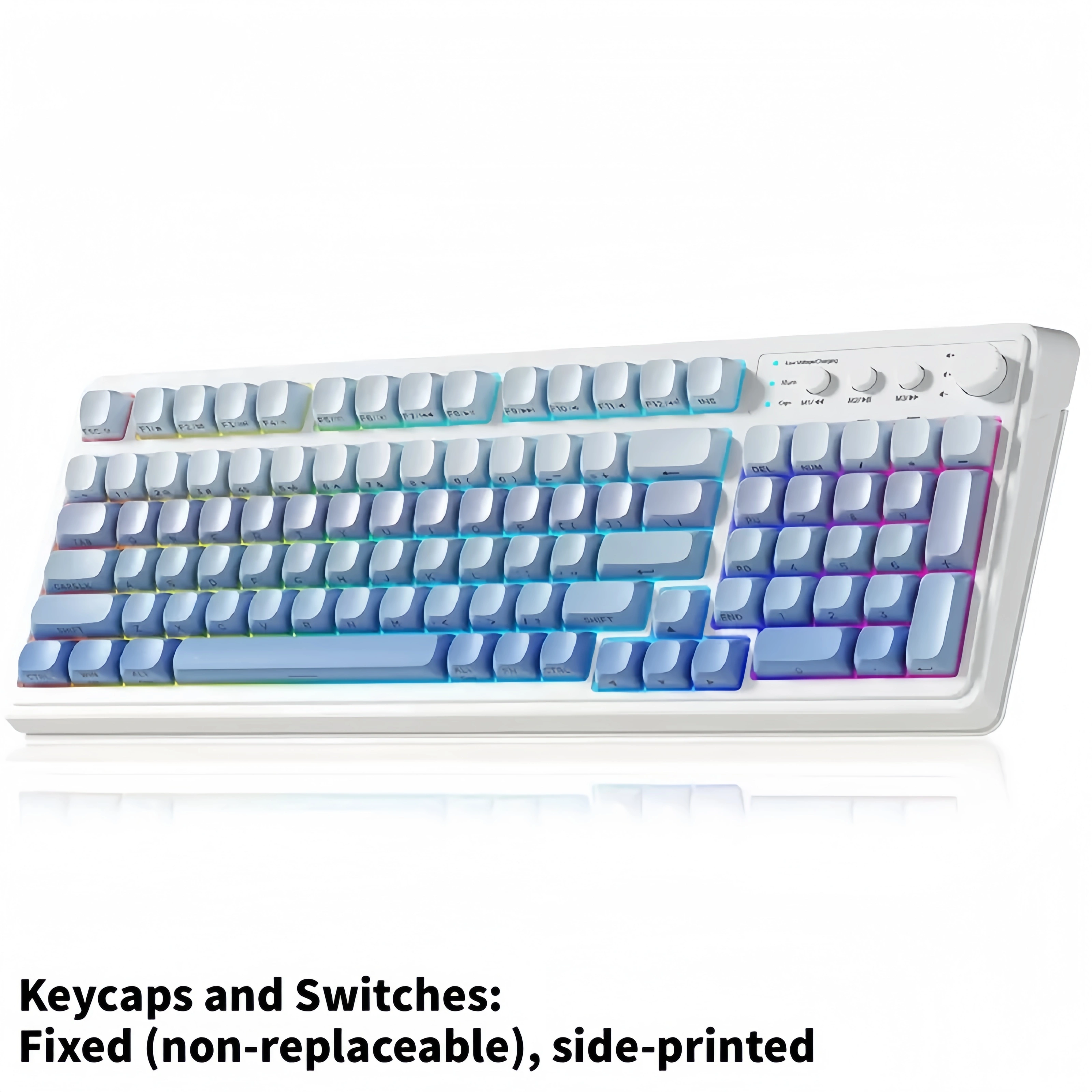 AULA S99 Tri-Mode RGB Gaming Keyboard - Creamy Retro Design