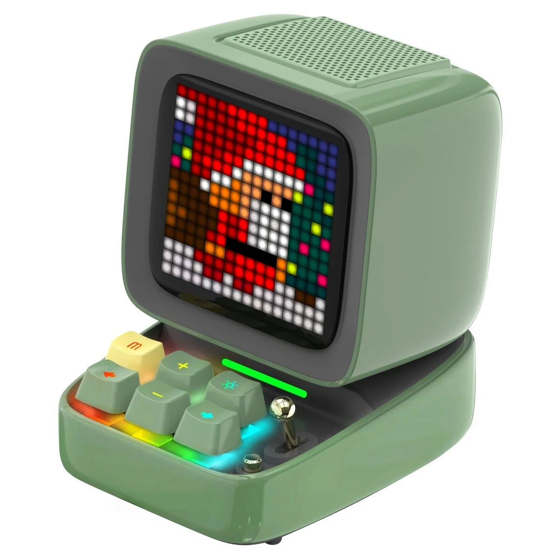 Retro Pixel Art Game Bluetooth Speaker with 16X16 LED App Controlled Front Screen