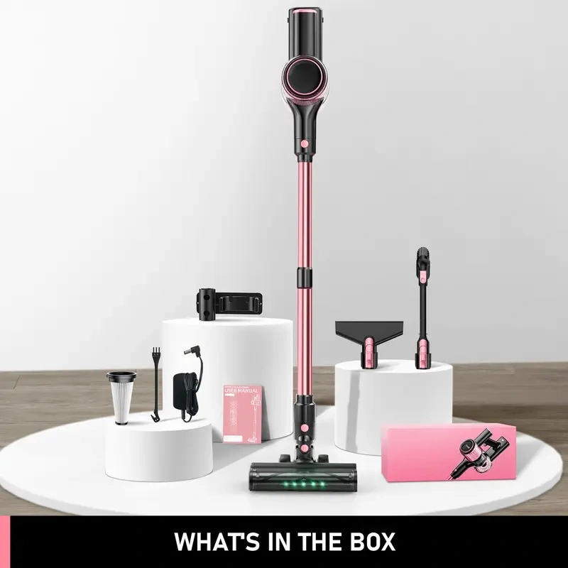 VICEASE Cordless Vacuum Cleaner - 450W, 33Kpa, LED Display