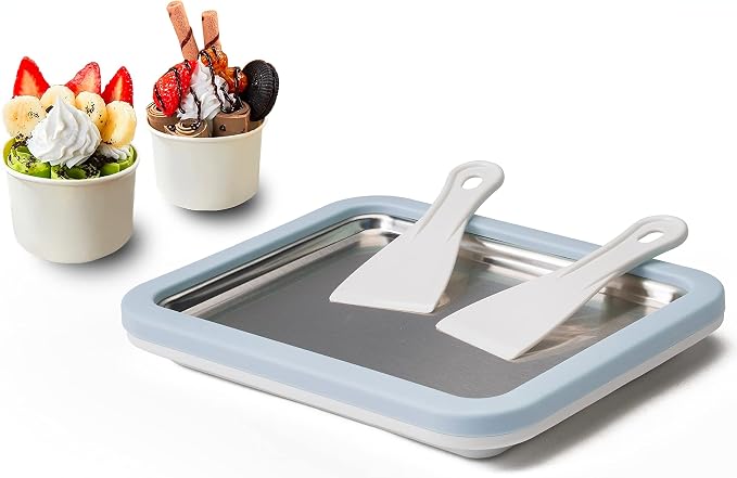 🍦 Achieve "Rolled Ice Cream" Freedom at Home! Magic DIY Ice Cream Pan