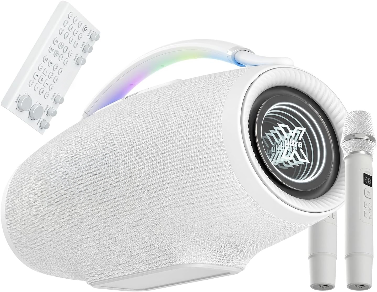 🔥Portable Bluetooth speaker, equipped with a mixer, purchased today with two complimentary microphones🔥
