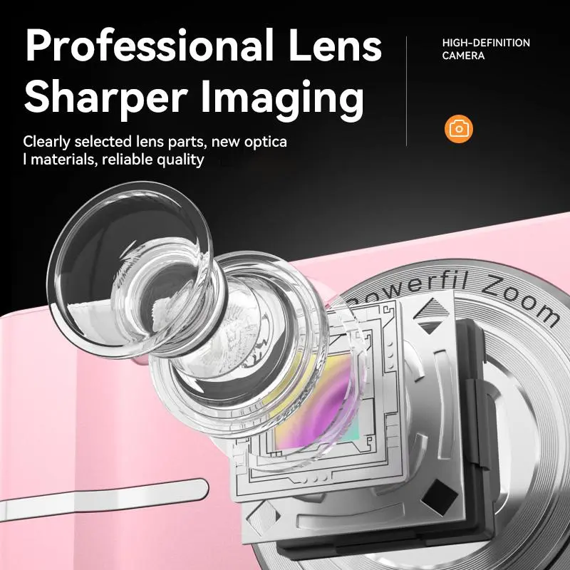 FHD 1080P Digital Camera with 16X Zoom - Portable & Compact