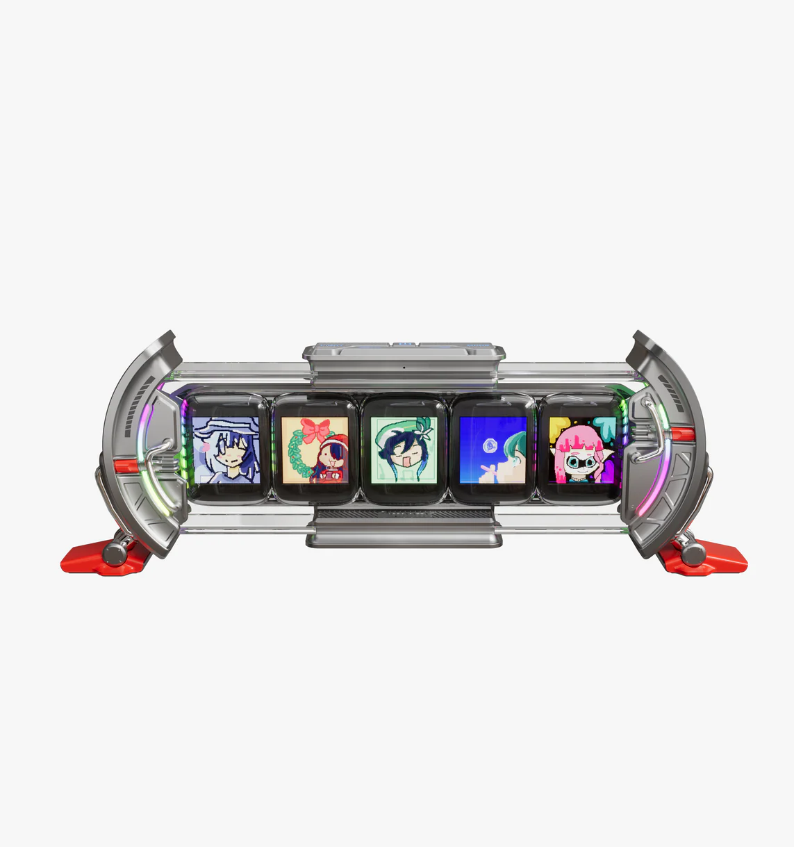 LED Alarm Clock with Smart APP Control - Cyberpunk Gaming Digital Wall Clock, Personalized Dashboard, WiFi Connect, Pixel Art, RGB LED Display, Ambient Light, Dorm/Room Decor, Home/Desk Accessory, Friends and Lovers Birthday Gift