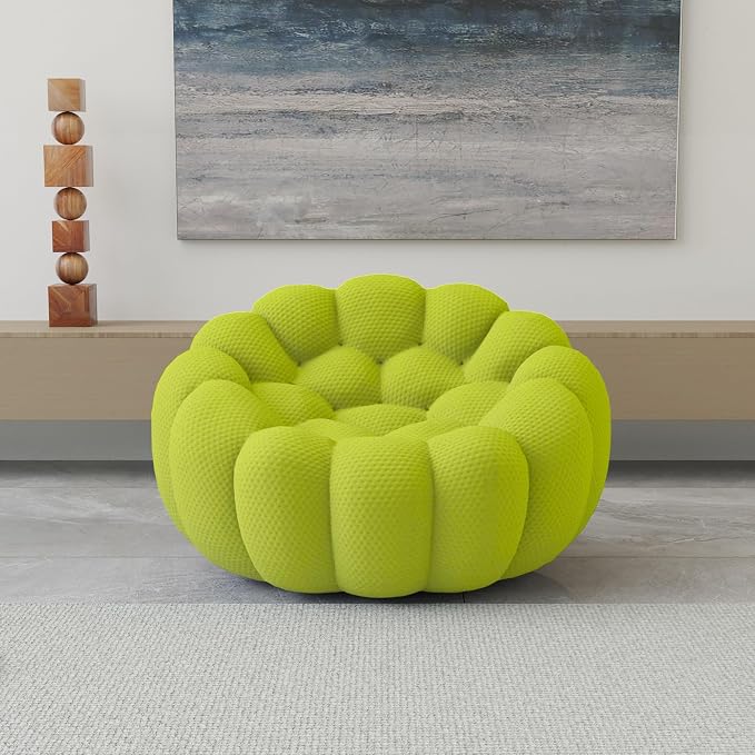 3D Honeycomb Shape Curved Couch for Living Room/Apartment/Small Space
