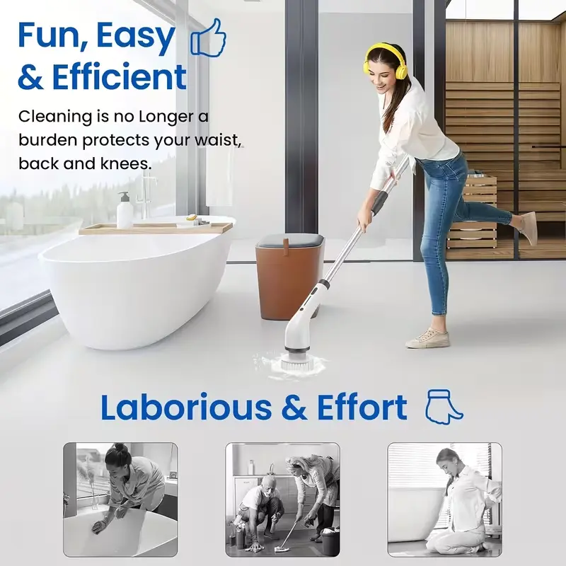The Ultimate Cordless Electric Spin Scrubber for a Sparkling Clean Home ✨
