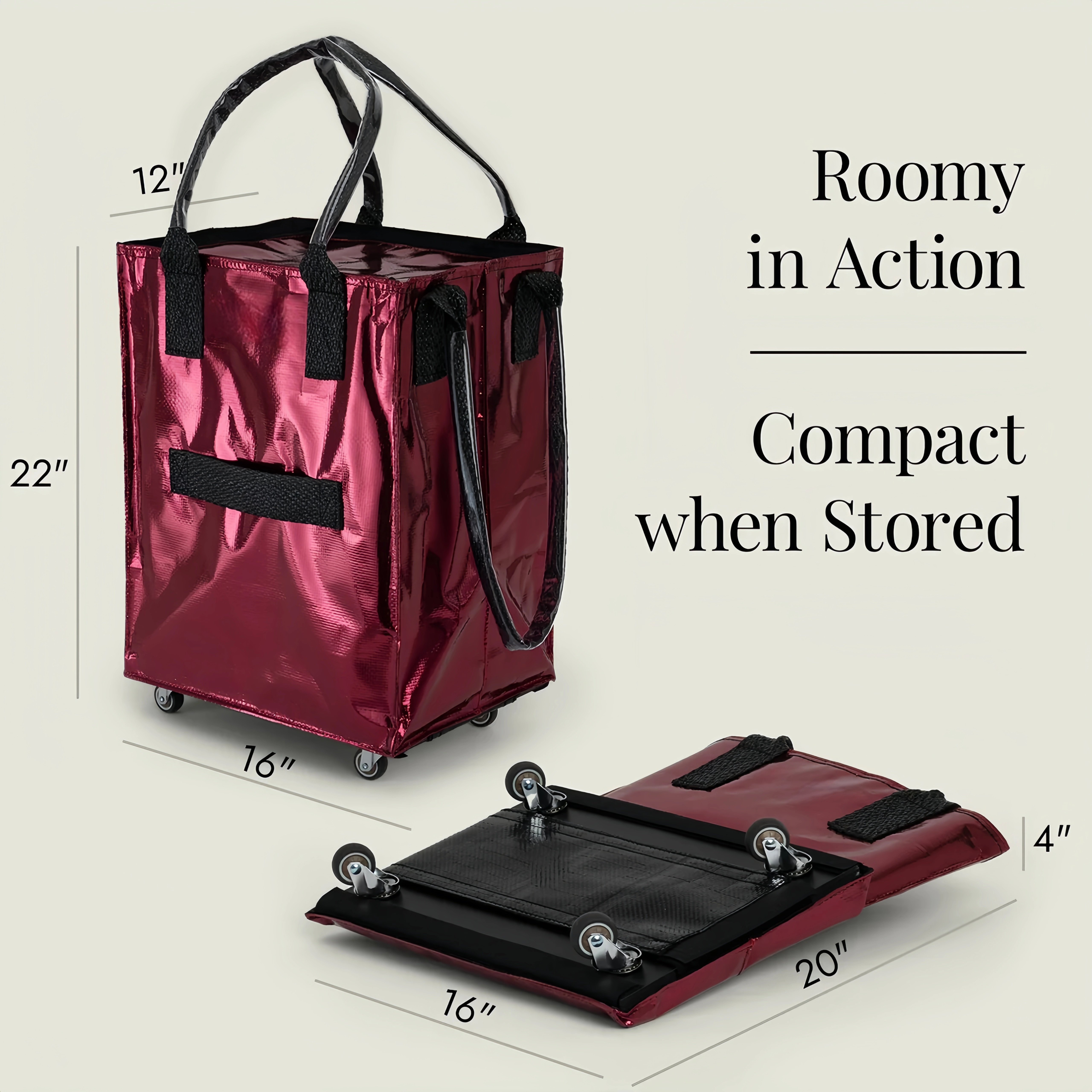 Rolling Tote Bag