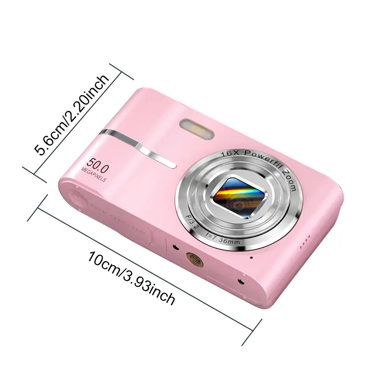 FHD 1080P Digital Camera with 16X Zoom - Portable & Compact