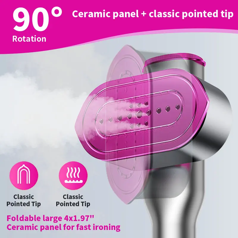 Fast-Heating Portable Garment Steamer with LED Display