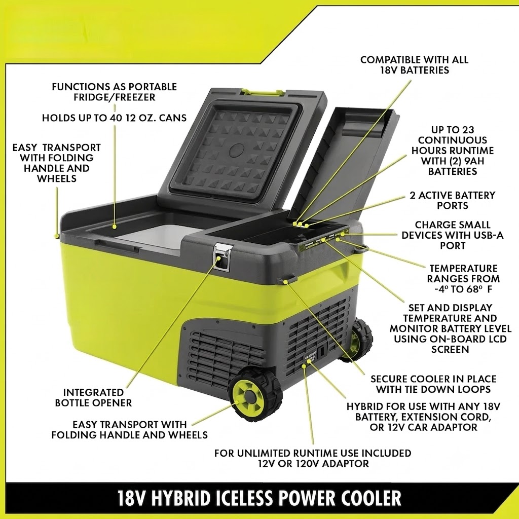 18V ONE+ 24Q HYBRID POWER COOLER