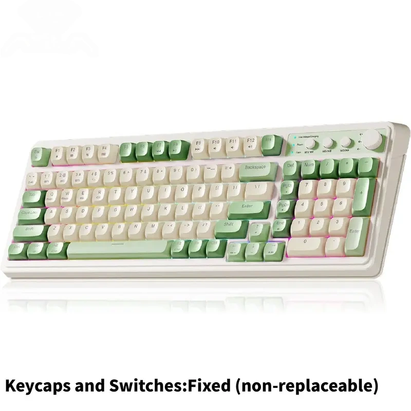 AULA S99 Tri-Mode RGB Gaming Keyboard - Creamy Retro Design