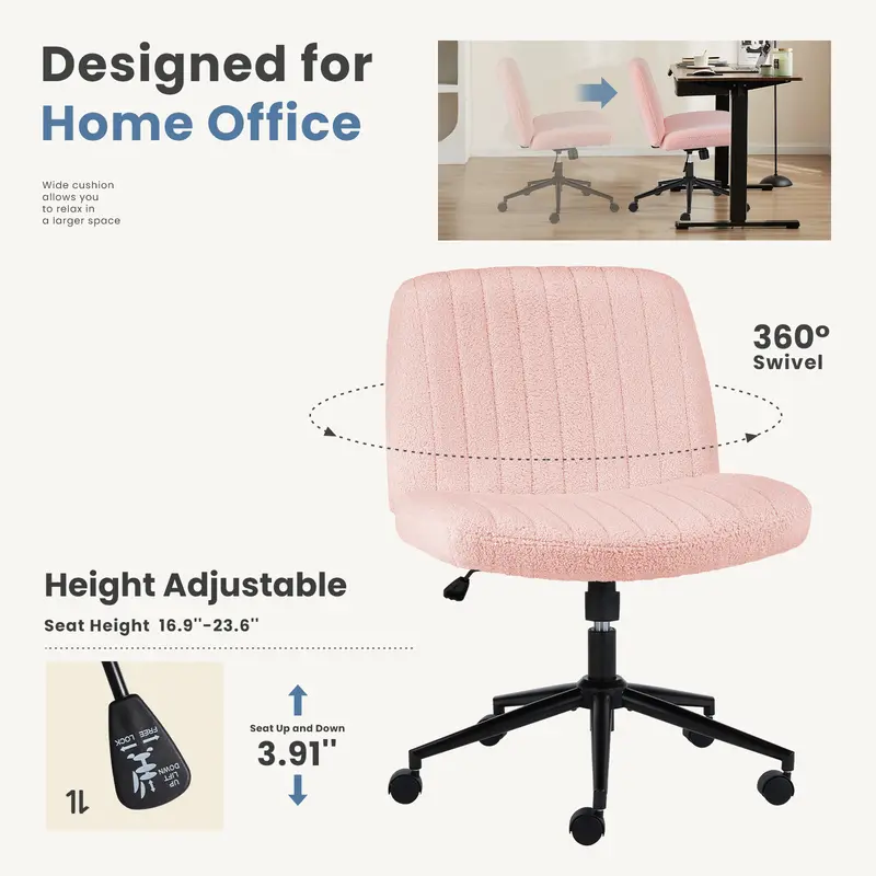 Height Adjustable Criss Cross Chair - Office & Home Use
