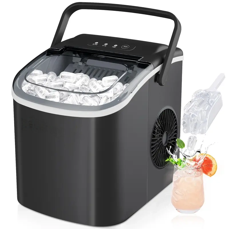 Euhomy Portable Ice Maker - 26lbs Daily, 6 Mins Ice