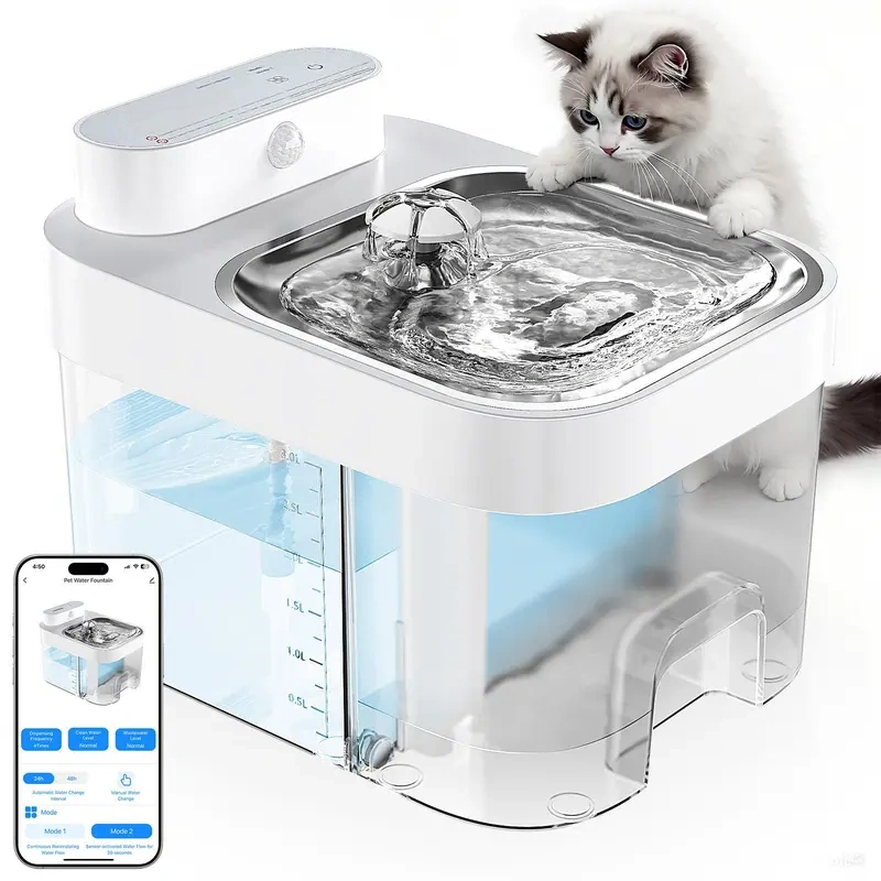 Smart Hydration for Happy Cats: Wi-Fi Controlled & Fully Wireless