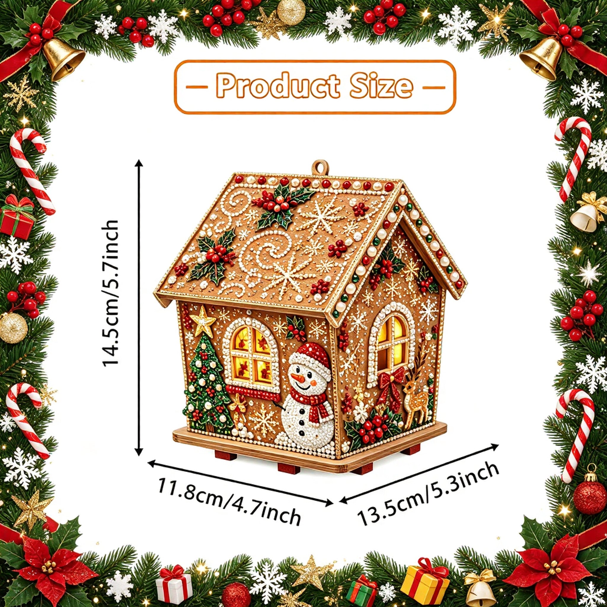 🔥 Last Day 50% OFF 🔥 🎅DIY Pearl Art Christmas House Kit – Create a Sparkling Handmade Holiday Decoration