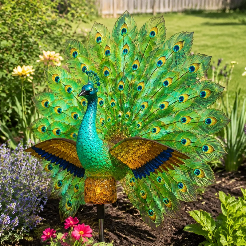 🔥Last Day 60% OFF🦚Solar Peacock Garden Sculpture