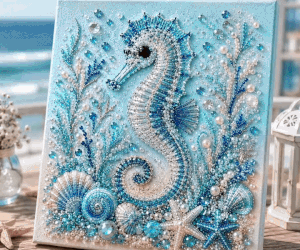 🌊✨ Ocean-Themed Pearl Art DIY Kit