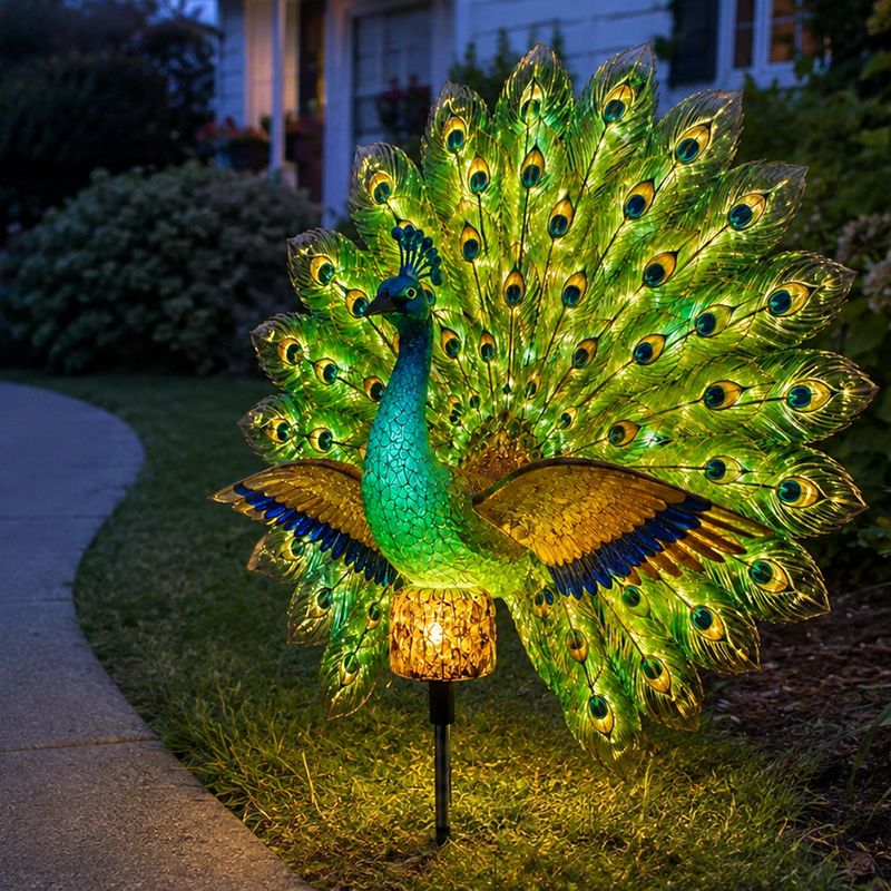 🔥Last Day 60% OFF🦚Solar Peacock Garden Sculpture