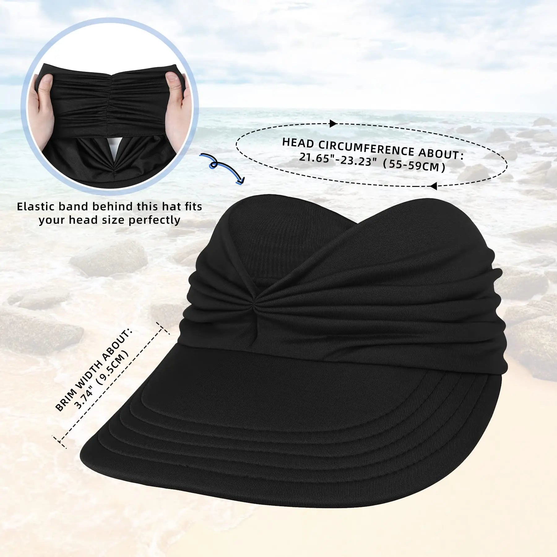 🔥 LAST DAY 70% OFF 🔥 - Women's UPF 50+ UV Protection Sun Visor Hat