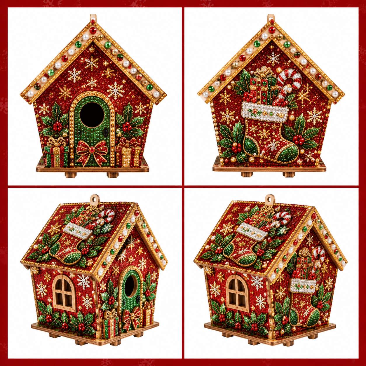 🔥 Last Day 50% OFF 🔥 🎅DIY Pearl Art Christmas House Kit – Create a Sparkling Handmade Holiday Decoration