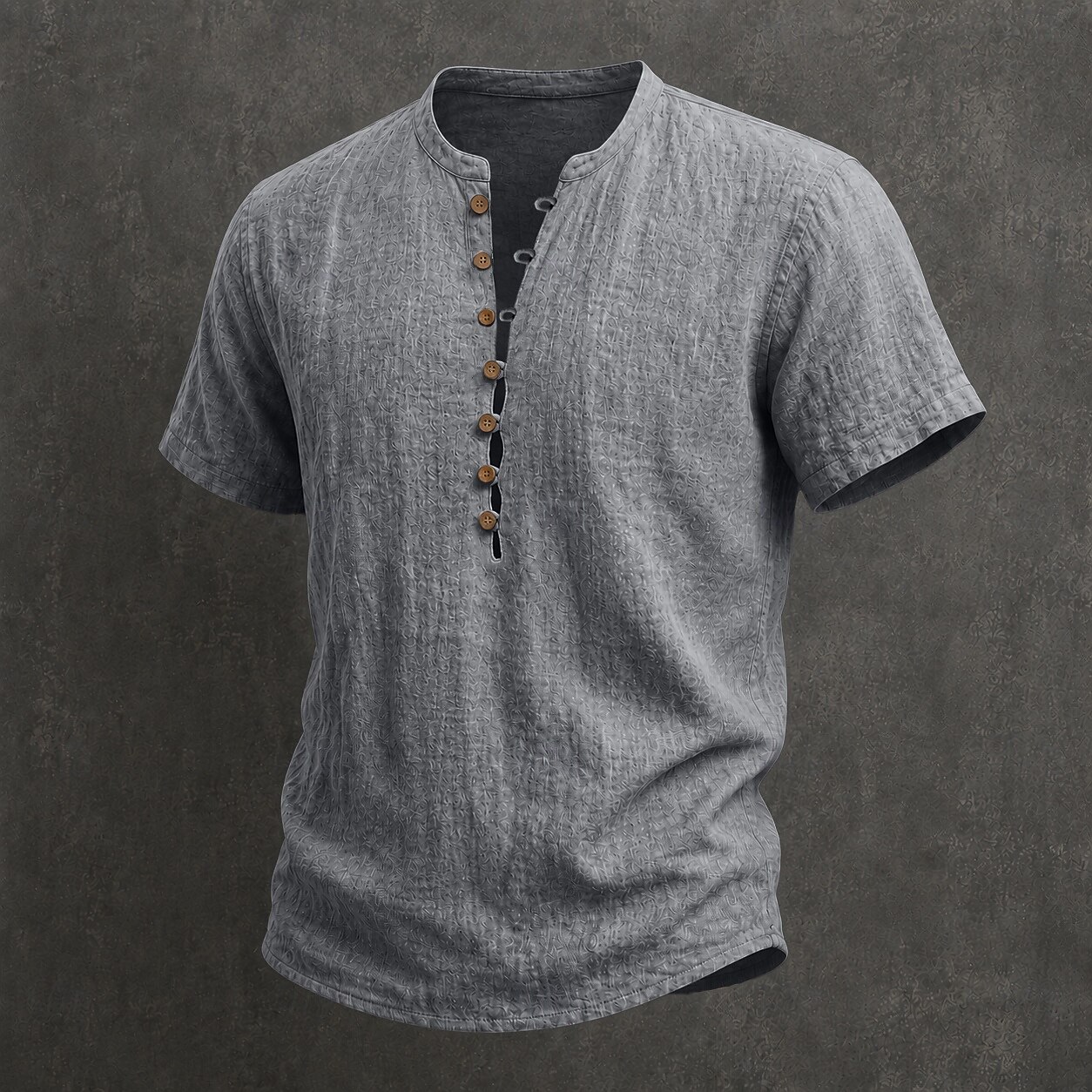 🔥 Limited-Time 50% Off – Men’s Lightweight Textured Henley Summer Shirt