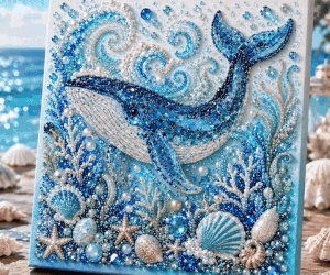 🌊✨ Ocean-Themed Pearl Art DIY Kit
