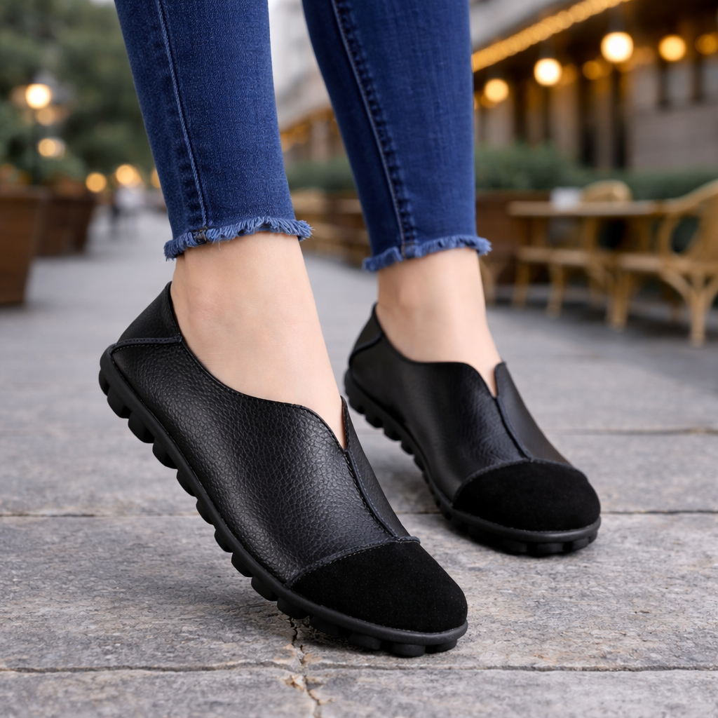 Chaussons confortables pour femmes en noir au quotidien