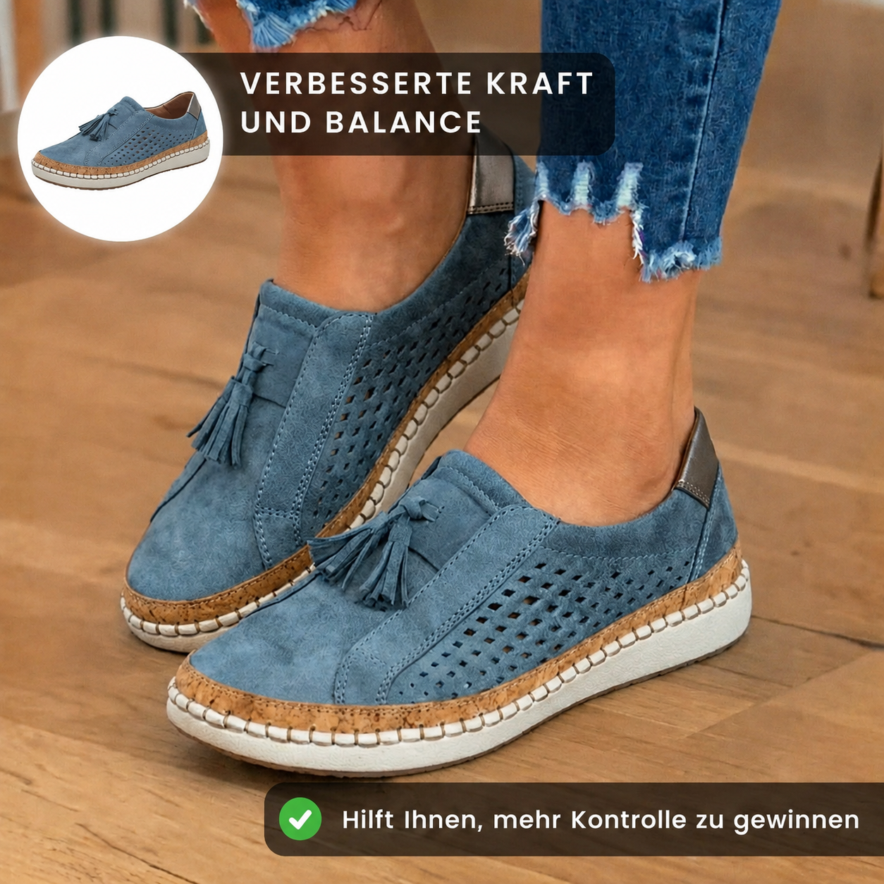 Elegante orthopädische Sneaker für einen modernen Look – atmungsaktiv & rutschfest