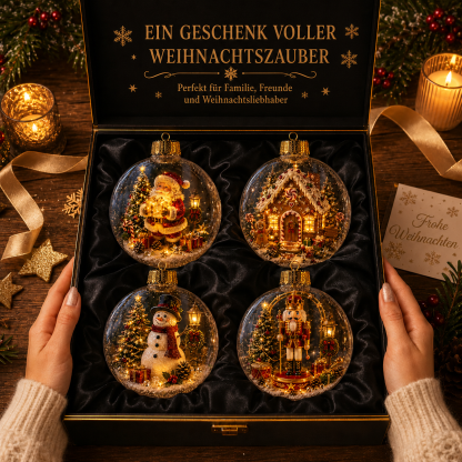 🔥 Nur für kurze Zeit: 50 % RABATT – ✨🎄 Leuchtender Weihnachtszauber-Anhänger mit beleuchteter Mini-Festtagsszene