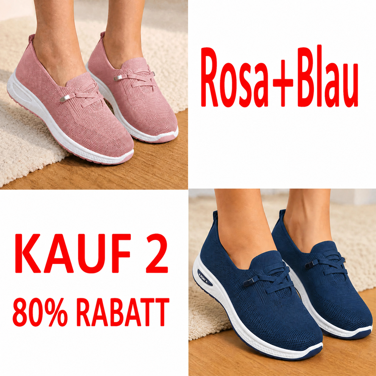 🔥Atmungsaktive Mesh-Walkingschuhe mit Dämpfung