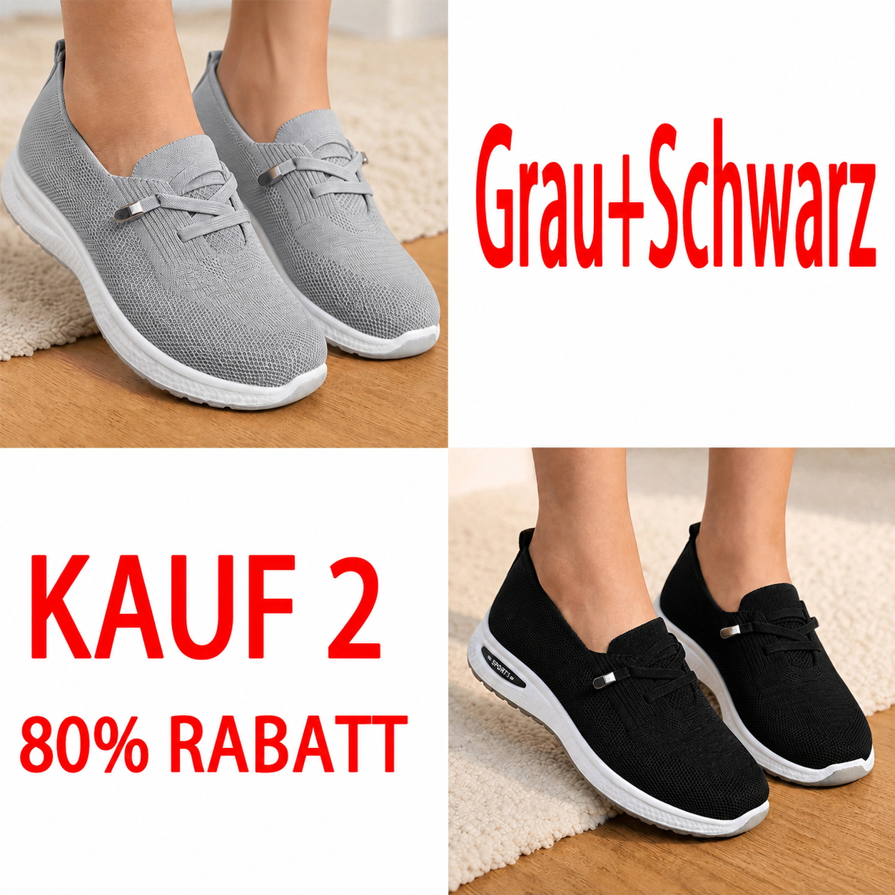🔥Atmungsaktive Mesh-Walkingschuhe mit Dämpfung
