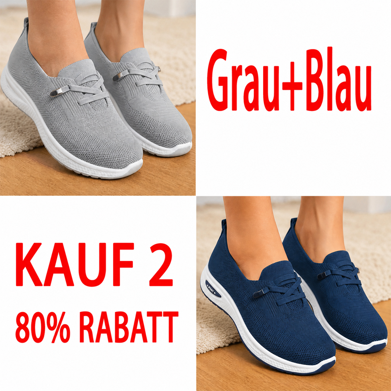 🔥Atmungsaktive Mesh-Walkingschuhe mit Dämpfung